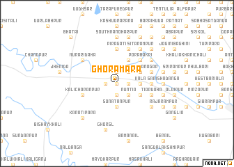 map of Ghorāmāra