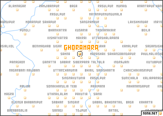 map of Ghorāmāra