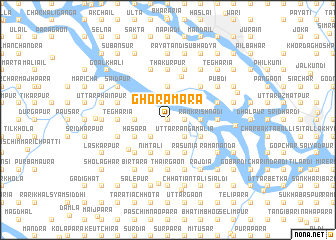 map of Ghorāmāra