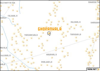 map of Ghoranwāla