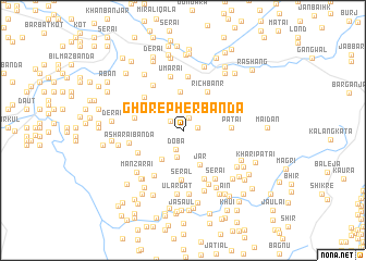 map of Ghorepher Bānda