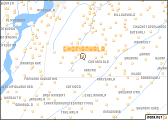 map of Ghoriānwāla