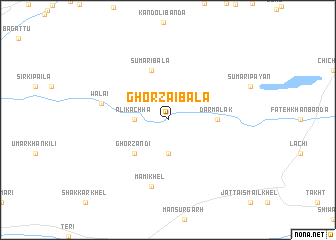 map of Ghorzai Bāla