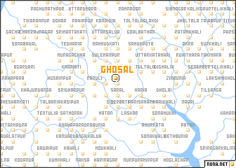 map of Ghosāl