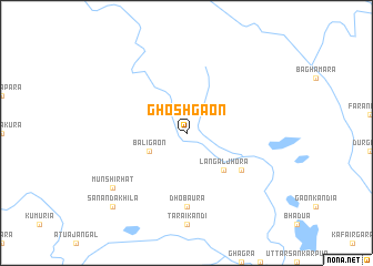 map of Ghoshgaon