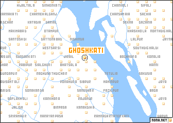 map of Ghoshkāti