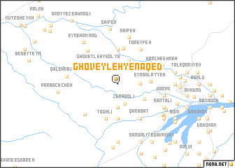 map of Ghoveyleh-ye Nāqed