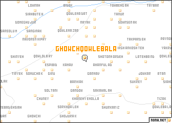 map of Ghowch Qowl-e Bālā