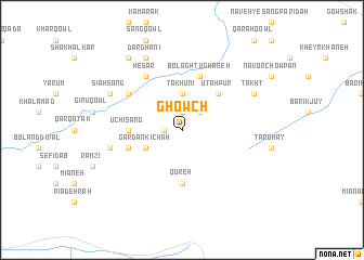 map of Ghowch