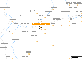 map of Ghowjūrak