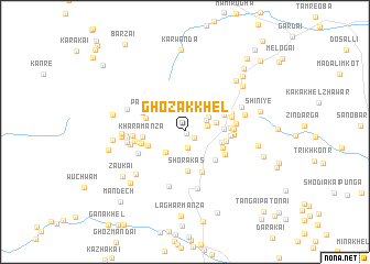 map of Ghozak Khel