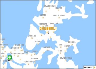 map of Ghubb ‘Alī