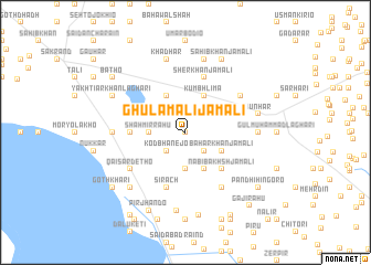 map of Ghulām Ali Jamāli