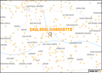 map of Ghulām Ali Khān Katta