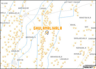 map of Ghulām Alīwāla