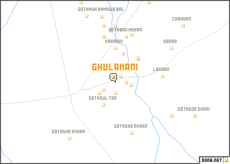 map of Ghulāmāni