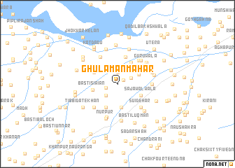 map of Ghulāmān Māhar