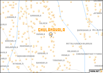 map of Ghulāmāwāla