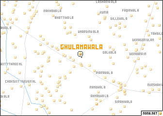 map of Ghulāmawāla