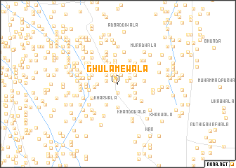 map of Ghulāmewāla