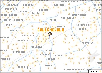 map of Ghulāmewāla