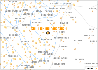 map of Ghulām Haidar Shāh