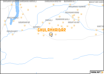 map of Ghulām Haidar