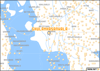 map of Ghulām Hasanwāla