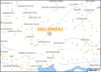 map of Ghulām Hirāj