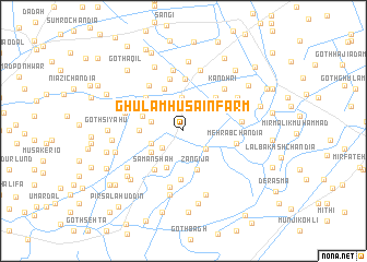map of Ghulām Husain Farm