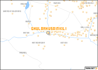 map of Ghulām Husain Kili