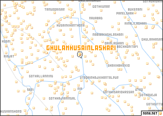 map of Ghulām Husain Lashāri