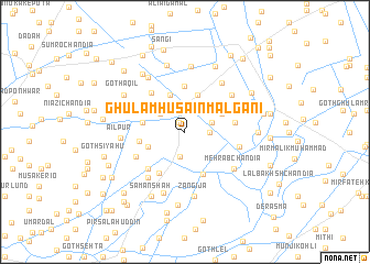 map of Ghulām Husain Malgāni