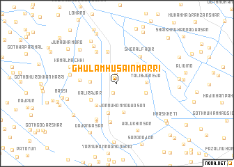 map of Ghulām Husain Marri