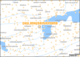 map of Ghulām Husain Veroāna