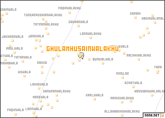 map of Ghulām Husainwāla Khu