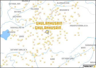 map of Ghulām Husain