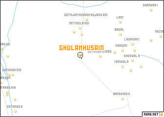 map of Ghulām Husain