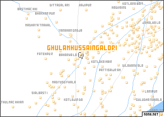 map of Ghulām Hussain Galori
