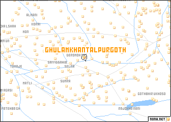 map of Ghulām Khān Tālpur Goth