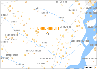 map of Ghulām Koti