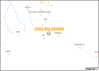 map of Ghūlam Lashāri