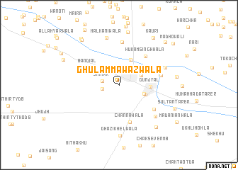 map of Ghulām Mawāzwāla