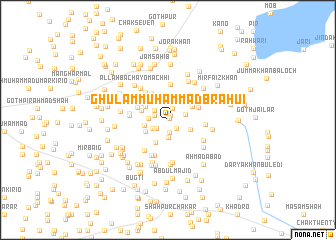 map of Ghulām Muhammad Brāhui