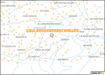 map of Ghulām Muhammad Chhajro