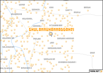 map of Ghulām Muhammad Dāhri