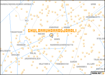 map of Ghulām Muhammad Jamāli