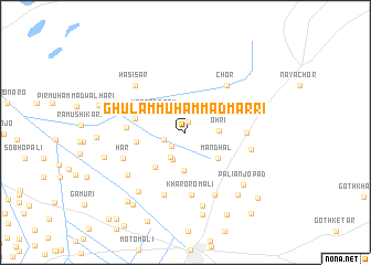map of Ghulām Muhammad Marri