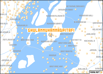 map of Ghulām Muhammad Pitāfi