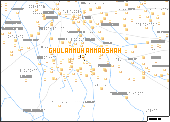 map of Ghulam Muhammad Shāh